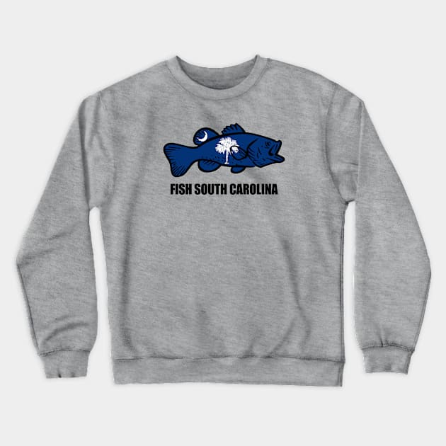 Fish South Carolina Crewneck Sweatshirt by esskay1000